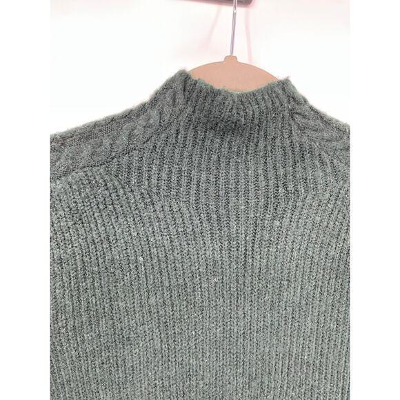 Max Studio Womens Dark Green Knit Long Sleeve Pullover Sweater Dress NEW Small - Picture 3 of 10